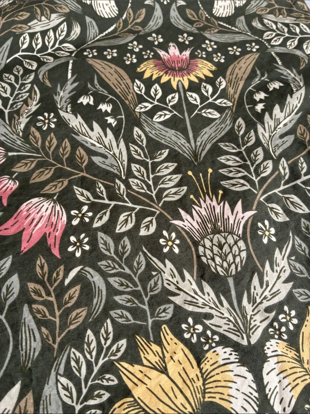 Ikea Karrdunort Floral Print Cotton Duvet Cover and Shams Queen - Picture 3 of 4